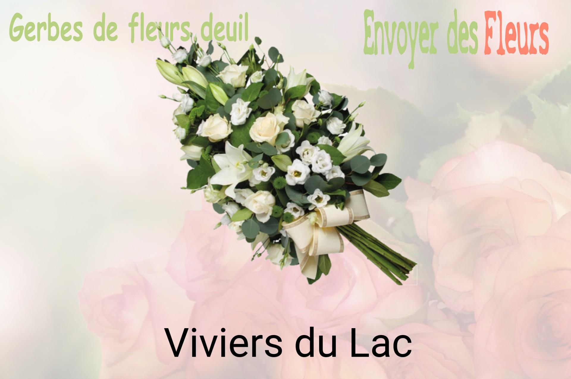 Gerbe de fleurs de deuil livrée à Viviers-du-Lac